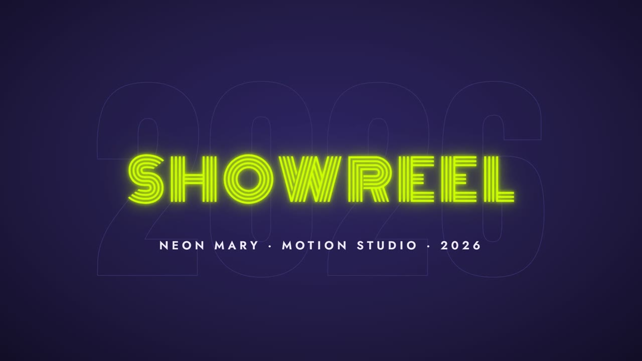 Motion showreel — 2D · 3D · Illustration