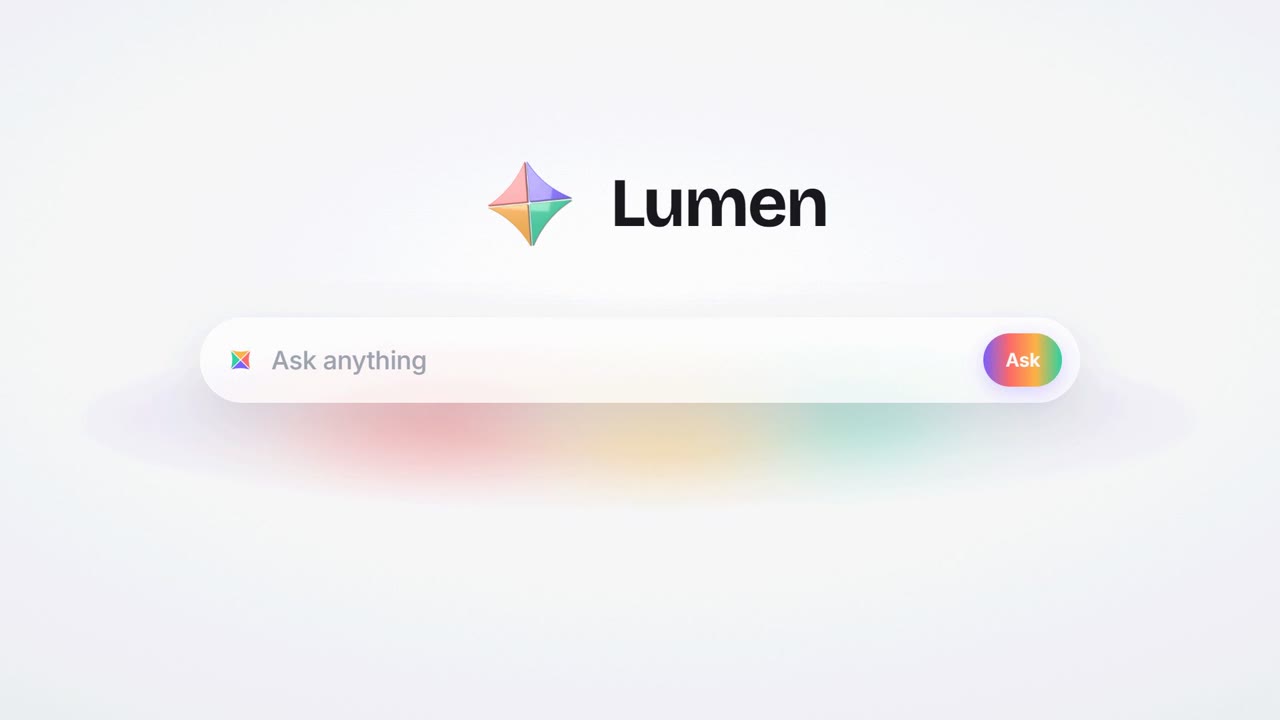 LUMEN — SaaS launch film · 3D UI